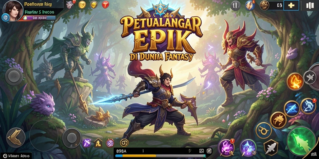 Gambaran gameplay RPG yang menarik di 898A.