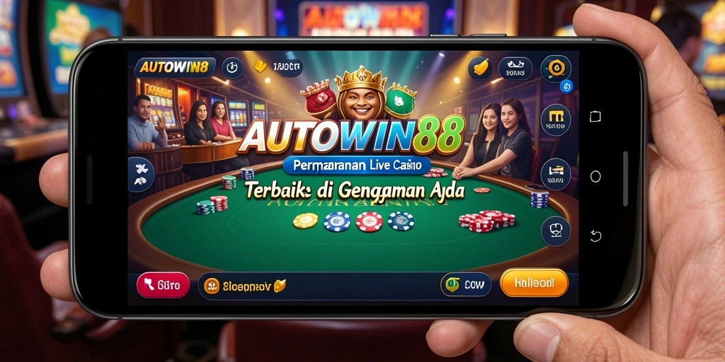 Tampilan gameplay Live Casino yang seru dan interaktif di AUTOWIN88.