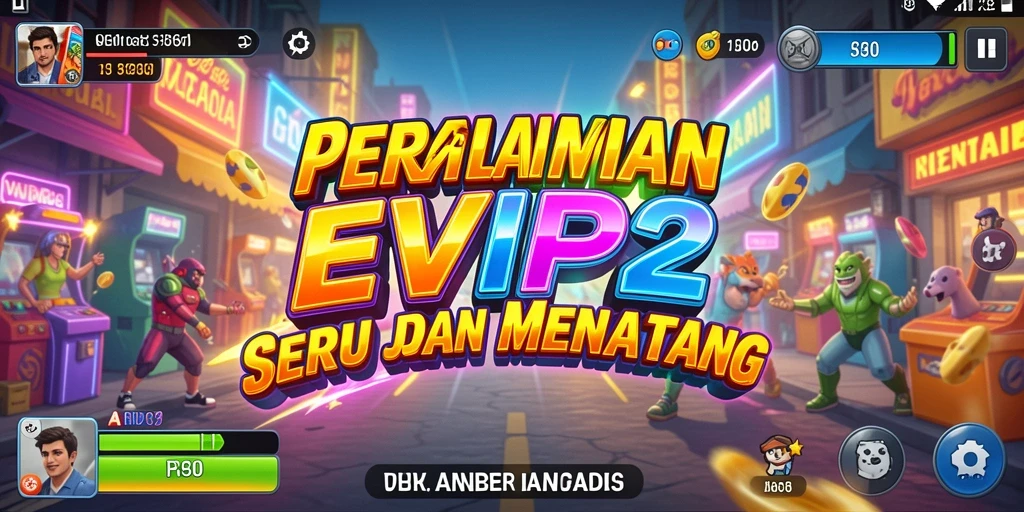 Tampilan gameplay seru dari EVIP2 yang menampilkan aksi arcade menegangkan.