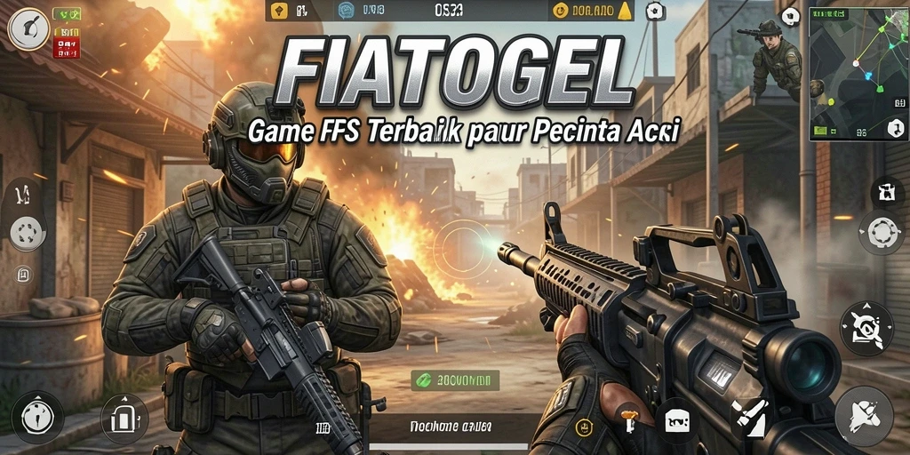 Tampilan gameplay intens dari FIATOGEL dengan aksi menembak yang seru.