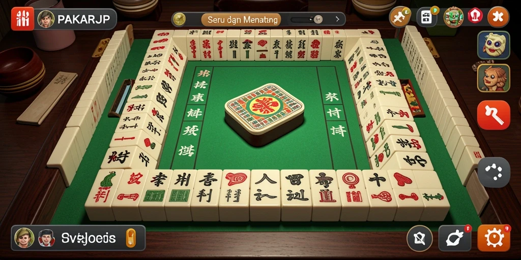 Tampilan gameplay Mahjong yang seru di PAKARJP.